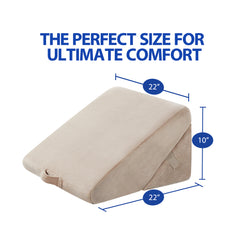 Olee Sleep Mattress Bed Wedge Pillow (Beige Color)