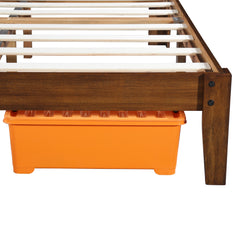 40 Inch Wood Platform Headboard Bed Frame
